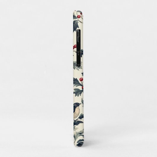 Rustic Bird en Poinsettia kerstpatroon (18) Case-Mate iPhone Case (Achterkant/links)