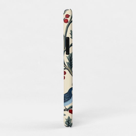 Rustic Bird en Poinsettia kerstpatroon (19) Case-Mate iPhone Case (Achterkant/rechts)