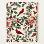 Rustic Bird et Poinsettia Motif de Noël (14) (Dos)