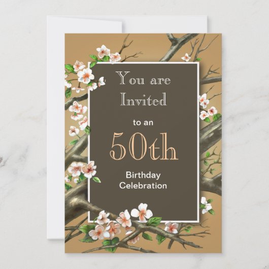 Rustic Birthday Party Kaart (Voorkant)