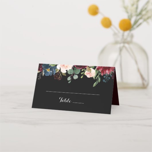 Rustic Black Botanical Wedding (Voorkant)