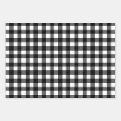 Rustic Black Buffalo Pset Merry Kerstmis Pattern Inpakpapier Vel (Voorkant)