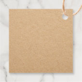 Rustic Black Deer | Kraft | Familienaam Bedankjes Labels (Achterkant)