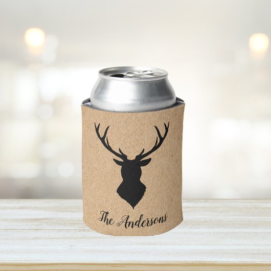 Rustic Black Deer | Kraft | Familienaam Blikjeskoeler