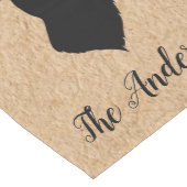 Rustic Black Deer | Kraft | Familienaam Medium Tafelloper (Hoek)