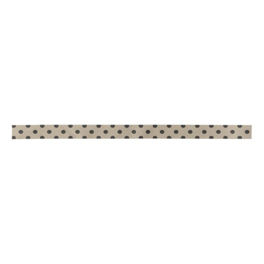 Rustic Black Faux Burlap Polka Dot Pattern Lint (Voorkant)