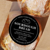 Rustic Black Sourdough Bakery Bread Sticker