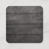 Rustic Black Wood RSVP QR Code Enclosure Kaart (Achterkant)