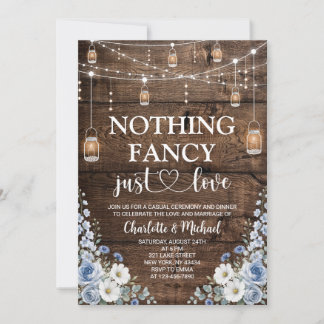 Rustic Blauw Bloemendesign Niets Bijzonders Alleen Kaart