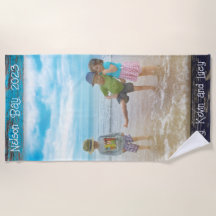 Rustic Blauw Witte Strand Houten Tekst Fotolijst