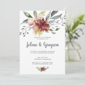 Rustic Bloom | Faire-part de Fiançailles (Debout devant)