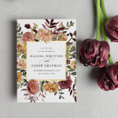 Rustic Bloom Foil Enregistrer la carte de date