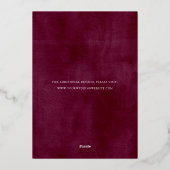 Rustic Bloom Folie sparen de Kaart van de Datum (Achterkant)