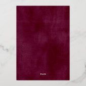 Rustic Bloom Geometric Waterverf Floral Wedding Folie Uitnodiging (Achterkant)