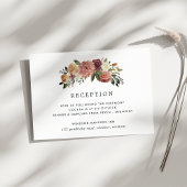 Rustic Bloom Ontvangstkaart voor in de envelop Informatiekaartje