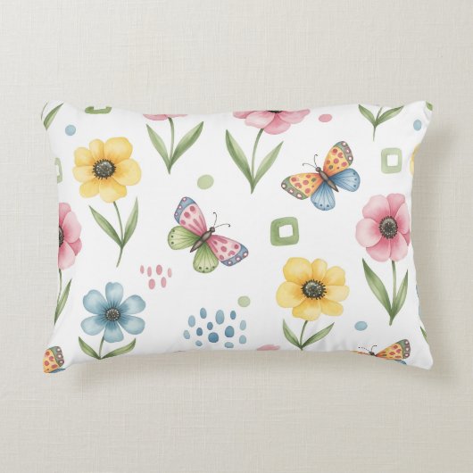 Rustic Bloom Symphony Accent Kussen (Voorkant)