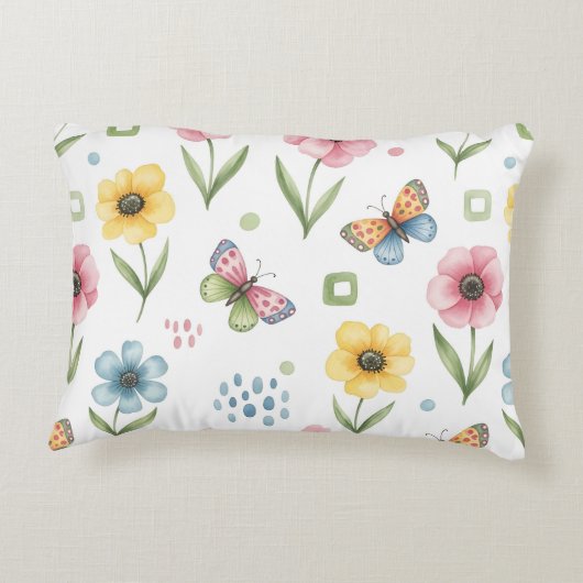 Rustic Bloom Symphony Accent Kussen (Achterkant)