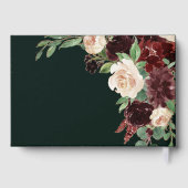 Rustic Bloom | Terracotta en Marsala Red Floral Gastenboek (Achterkant)