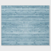 Rustic Blue Barn Wood Cadeaupapier (Vlak)
