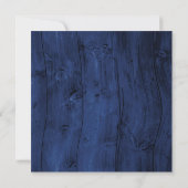 Rustic Blue Hortensia It's A Boy Baby Shower Kaart (Achterkant)