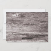 Rustic Blue Hydrangea Mason Jar Wood Save the Date (Achterkant)