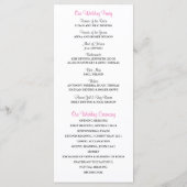 Rustic Blue Mason Jar Gerber Daisies Programme (Dos)