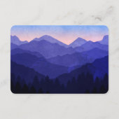 Rustic Blue Mountains trouwaccommodaties Informatiekaartje (Achterkant)