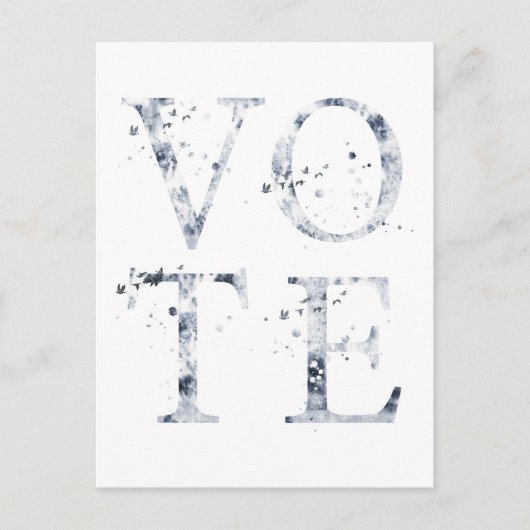 Rustic Blue Stem Briefkaart (Voorkant)