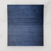 Rustic Blue Wood Mason Jar Lights Wedding (Binnenkant ongevouwen)