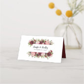 Rustic Blush Burgundy Flowers Wedding (Achterkant)