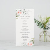 Rustic Blush Green Programme de mariage floral (Debout devant)