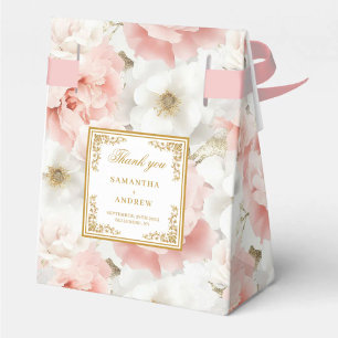 Rustic Blush Ivory Gold Wedding Dank u Bedankdoosjes