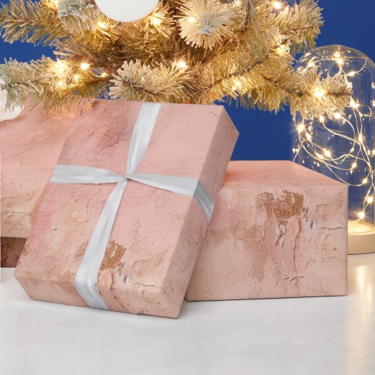 Rustic Blush Pink Cadeaupapier (Feestdagen)