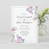 Rustic Blush Pink Eucalyptus Greenery Wedding Invi Kaart (Staand voorkant)