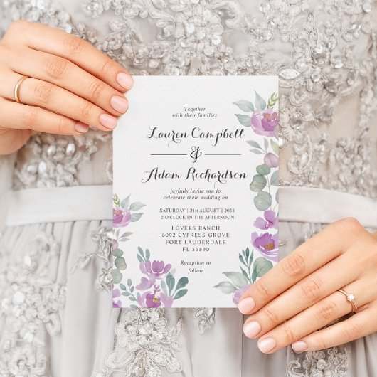 Rustic Blush Pink Eucalyptus Greenery Wedding Kaart