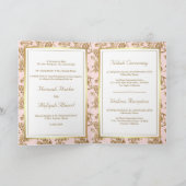 Rustic Blush Pink Gold Filigree Muslim Wedding (Binnen)