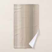 Rustic Blush Pink Gray Mauve Abstract Stripe (Serviette à main)