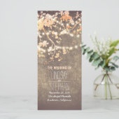 Rustic Blush Pink Tree Branches Programme de maria (Debout devant)