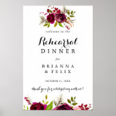 Rustic Blush Reprsal Diner Affiche de bienvenue (Devant)