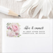 Rustic Blush Roze Rose Retouradres Label (Insitu)