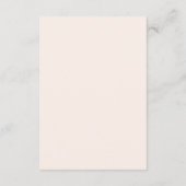 Rustic Blush | Wedding Guest Details Informatiekaartje (Achterkant)