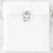 Rustic Bohemian Crystal Pareltjes & Arrow Dank u Ronde Sticker (Tas)