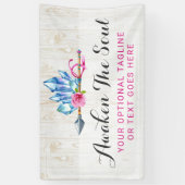 Rustic Bohemian Crystal Pareltjes & Arrow Waterver Spandoek (Verticaal)