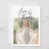 Rustic Boho 2 Foto Liefde & Bedankt Vrijgezellenfe (Voorkant)