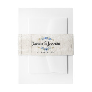 Rustic Boho Arrows & Floral Wedding Invitation Uitnodigingen Wikkel