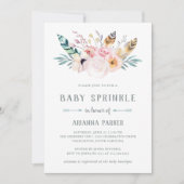 Rustic Boho Baby Sprinkle Kaart (Voorkant)