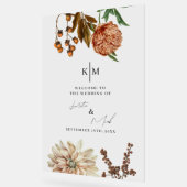 Rustic Boho Bienvenue À Notre Décal Mariage (Angle)