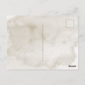 Rustic Boho Bouquet Modern Vrijgezellenfeest Invit Briefkaart (Achterkant)