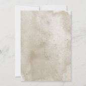 Rustic Boho Bouquet Modern Wedding Invitation Kaart (Achterkant)