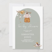 Rustic Boho Boy Baby shower Invitation (Devant)
